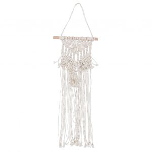 Hjlian Tapisserie Murale En Macrame A Pompons, Tissee A La Main, Pour Decoration D'hotel Ou De Maison - Neuf