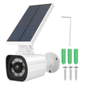 Camera Factice A Induction Solaire, Etanche, Eclairage Led Pour Mur De Jardin, Moniteur De Simulation - Neuf