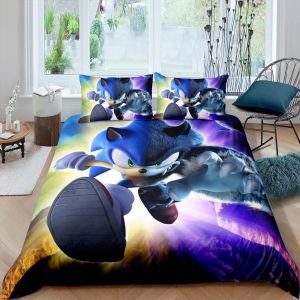 Parure De Lit Avec Housse De Couette Et Motif Hérisson 3d, Impression Numérique, Cadeau Idéal Pour Fille Et Garcon - Neuf
