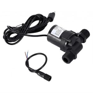 Pompe de circulation d'eau solaire,pompe à eau à moteur sans balais DC 12V,prise étanche 600L / h IP68 Pompe de circulation d'eau chaude à haute température pour chaud solaire - Neuf