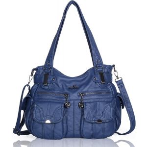 KALANKA-Cuir Sac &agrave; Main D&eacute;sign/Epaule/Bandouli&egrave;re/Large Capacit&eacute; 8 Petites Poches Pour Filles/Femmes - Neuf