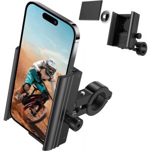VornixorSarlshop-Support Airtag pour t&eacute;l&eacute;phone de v&eacute;lo et compatible avec Airtags, anti-vol Air Tag GPS Tracker guidon de moto, pince de t&eacute;l&eacute;phone scooter - Neuf
