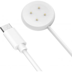 Chargeur Compatible avec Google Pixel Watch 3/Pixel Watch 2, Station de Charge Magnétique avec Câble de Chargement USB-C de 1M pour Fitbit Ace LTE/Versa 4/3/Sense 2/Sense, Blanc - Neuf