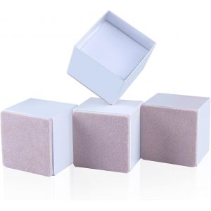 Rehausseur Pieds de Lit 5cm,Lot de 4 Élargies Rehausseurs de Meuble 2 Pouces Acier Carbone Autocollant,Augmenter Hauteur de 50mm d'Espace pour Canapé Lit,Table,Chaise,¿Bureau et Bedding - Neuf