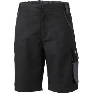 Bermuda De Travail Homme - Jn835 - Noir - Neuf