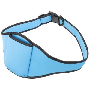 Ceinture Porte-Microphone Réglable Bleu Ciel Pour Instructeurs Et Artistes De Fitness - Rangement Mains Libres Et Confort - Neuf