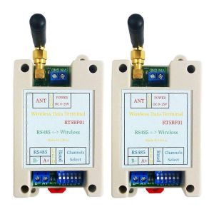 Lot de 2 cartes &eacute;metteur-r&eacute;cepteur sans fil VHF/UHF 426 MHz-508,5 MHz, large port&eacute;e RF UART RS485, Modbus RTU M - Neuf