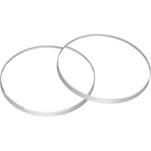 Kal-2pcs Verre De Montre En Cristal 17mm Dia 1.0mm Bord Biseauté Plat Rond Verre Ultra-Clair Visage De Montre Crystals Len Miroir De Cadran Pièces De Rechange Pour Réparation - Neuf