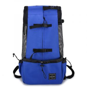 Sac À Dos Respirant Pour Chien De Voyage En Plein Air, Grand Format, Bleu (Xl) - Neuf