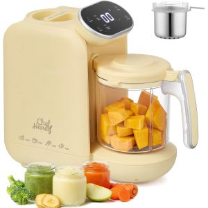 Nouvelhorizonstore-Chefhandy Robot B&eacute;b&eacute; Cuiseur Mixeur 5-En-1: Cuisson Vapeur, Mixage Automatique, Chauffe-Biberon &iquest; Mixeur Cuiseur B&eacute;b&eacute; Id&eacute;al Pour Diversification Alimentaire - Neuf