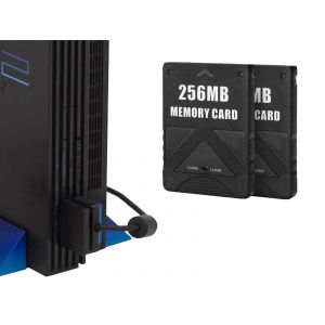 Lot de 2 cartes m&eacute;moire de 256 Mo pour Sony PlayStation 2 PS2 - Neuf