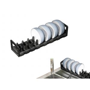 &Eacute;gouttoir &Agrave; Vaisselle R&eacute;glable En Aluminium Avec S&eacute;parateurs Amovibles - Neuf