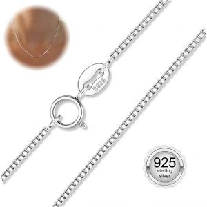 Kal-Collier Cha&icirc;ne Argent 925 Maille Singapour V&eacute;nitienne De Collier Fermoir &Agrave; Anneau &Agrave; Ressort Fin Robuste Collier En Argent Sterling Pour Femmes Hommes Longueur 40 45 50 55 Cm - Neuf