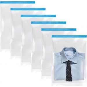loc-6 Pi&egrave;ces Sac Compression Voyage Sac De Compression Voyage Peu Encombrant Anti-Poussi&egrave;re R&eacute;sistant &Agrave; L'Humidit&eacute; Sac Sous Vide Vetement 40X60Cm Pas De Pompe &Agrave; Vide N&eacute;cessaire - Neuf