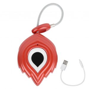 Mini cadenas a empreinte digitale, anti-effraction, sans cle, etanche, pour armoire, valise, dortoir, maison (rouge) - Neuf