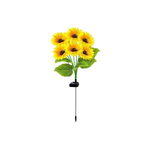Lampes Solaires Tournesol Pour Jardin, Terrasse Et Pelouse - Lot De 2 Lampes Ext&eacute;rieures &Eacute;tanches - Neuf