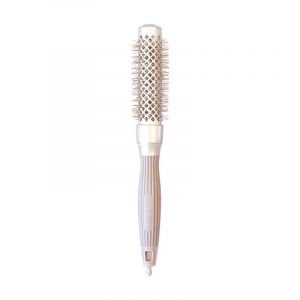 Petite Brosse Ronde Pour Brushing En Poils De Sanglier Naturels | Nanotechnologie Céramique + Ionique Pour Coiffer, Sécher, Donner Du Volume Et Des Cheveux Sains | Brosse À Cheveux (25#) - Neuf