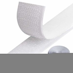 5 M&egrave;tres Scratch Autocollant Extra Fort Blanc Double Face Bande Scotch Scratch Adh&eacute;sive Ultra Puissant 2 Rouleau Ruban Agrippantes Adh&eacute;sives Hook & Loop - Neuf