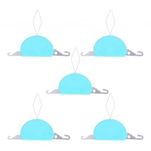 5pcs Enfileur D'aiguille 3 En 1 Doux Flexible L&eacute;ger Portable Durable Aiguille &Agrave; Coudre Enfile-Aiguilleblue - Neuf