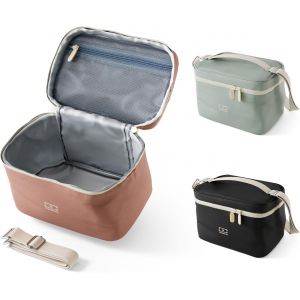SEPT-MONBENTO - Sac Repas Isotherme Arctic rose Moka - Petite Glaci&egrave;re Portable pour Lunch Box, Gourde & Accessoires D&eacute;jeuner u2013 Lunch Bag 5L avec Sangle Bandouli&egrave;re Amovible u2013 Id&eacute;al pour Bu - Neuf