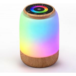 Lampe De Chevet, Veilleuse Led 256 Couleur Rvb Changeantes, 7 Modes D'&eacute;clairage, 4 Niveaux De Luminosit&eacute;, Fonctions Minuterie Et Compte &Agrave; Rebours&iquest;Lampe De Chevet Tactile Avec Minuteur - Neuf
