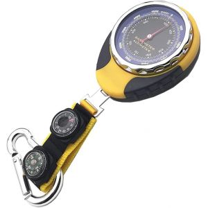 Subzonal-Station M&eacute;t&eacute;o Analogique Portable 4 En 1 Avec Altim&egrave;tre, Barom&egrave;tre, Thermom&egrave;tre Et Boussole, Outil De Survie De Poche Sans Pile Pour La Randonn&eacute;e, L'alpinisme, Le Camping Et Les Voyages. - Neuf