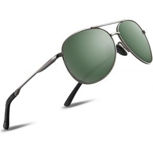 Lunettes De Soleil Homme Pilote Lunettes De Soleil Polarisées Pour Hommes Et Femmes Protection Style Classique Lunettes Ultralégères Verres Anti-Reflets Conduite Pêche Sports Avec Lunettes De Soleil - Neuf