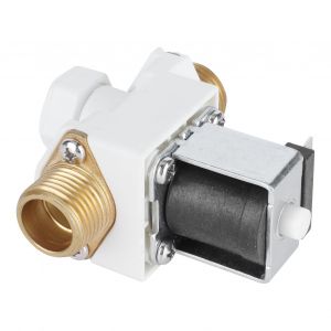 XYONG Electrovanne a nettoyage facile, fonction anti-retour, vanne electrique pour equipement industriel, filetage male 1/2 po, DC 12 V, normalement ouverte - Neuf