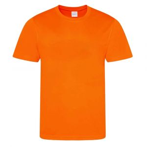 Maillot - Tee Shirt Enfant Sport Anti-Transpirant Orange Fluo - Neuf