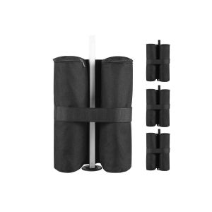 Lot De 4 Sacs De Lestage Pour La Stabilit&eacute; Des Tentes Pliantes, En Tissu Oxford 600d, Supportant Jusqu'&agrave; 25 Kg - Neuf