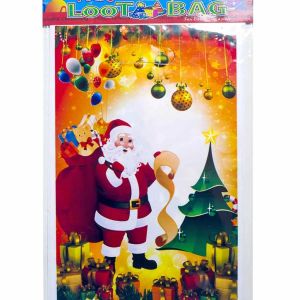 10 Pcs/lot PVC jetable Tote Bag Noël Wrap Sac Père Noël Motif Dessin Animé Décorations Noël Bonbons Cadeau Sac B - Neuf