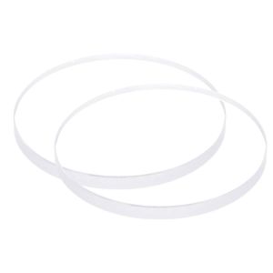 Kal-2pcs Verre De Montre En Cristal Transparent 33mm De Diamètre, 3mm D'épaisseur, Rond, Plat, En Verre Minéral De Haute Transmittance, Pièce De Rechange Pour Réparateur De Montres - Neuf
