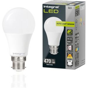 KAL-Ampoule E27 Led Gls B22 Non Dimmable À Double Capteur Crépusculaire - Blanc Chaud 2700K, 470Lm, 4,8W (Équivalent 40W) - Ampoule Exterieur Basse Consommation & Idéale Pour L'Extérieur - Neuf