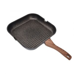 Assiette De Viande Grillée 24cm Poêle À Steak Carrée Poêle À Frire Carrée Ob - Neuf