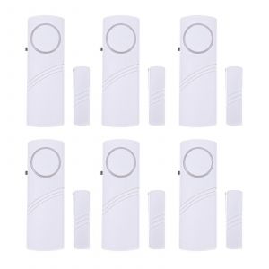 6 pcs alarmes de fenêtre aimants de porte alarme porte de maison alarme de fenêtre sons alarme alarme de sécurité domestique - Neuf