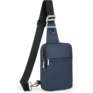 CHENG-Sling Bag Sac à bandoulière pour homme et femme avec blocage RFID Petit sac à bandoulière Convient pour les épaules gauche et droite - Neuf