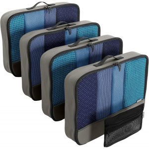 TIANYI-Organisateur de Voyage Gris Large - Cube de Rangement pour Valise et Sac - Pochette Packing Cube - Neuf