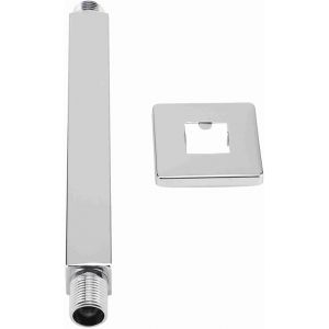 KAL-Bras De Douche Fixé Au Mur Carré Structure En Acier Inoxydable Droit Bras De Rallonge De Douche Tuyau Pour Accessoires De Pommeau De Douche Au Plafond(20,3 Cm) - Neuf