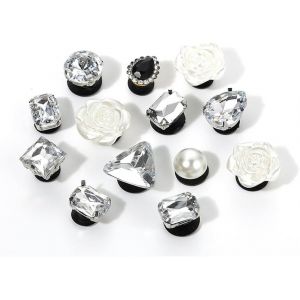 Kalanka-13 Pièces Accessoires De Fleur De Chaussure En Strass, Pins Pour Accessoires De Chaussure En Strass, Décorations De Chaussures Pour Femmes, Chaussures Pour Sabots Ornements De Chaussure - Neuf