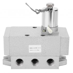 XYONG Electrovanne pneumatique G3/8 po, 2 positions, connexion 5 voies, commande electrique simple, K25DH-10 HAC220V - Neuf