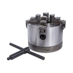 Mandrin &agrave; 4 mors ind&eacute;pendants 100 mm - avec bride pour tour JET BD-7 / BD-8 Jet 50000915 - Neuf