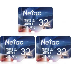 KALANKA-32G Lot de 3 Cartes mémoire A1, U1, C10, V10, FHD, 600X, UHS-I Vitesse jusqu'à 90/10 Mo/Sec (R/W) Micro SD Card pour téléphone, caméscope, Switch, GoPro Pablet - Neuf