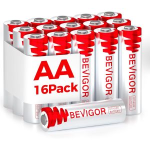 Piles Aa Lithium 16 Pack, 3000Mah 1.5V Haute Capacit&eacute; Piles Aa, Non Rechargeables, Adapt&eacute;es &Agrave; Divers &Eacute;quipements Domestiques, &Eacute;quipements De S&eacute;curit&eacute;[Z487] - Neuf