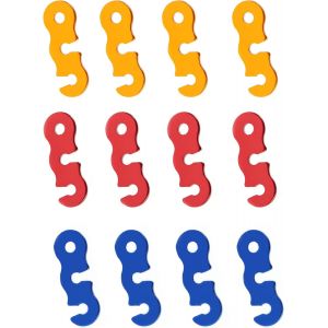 Jgd-Lot De 12 Boucles En Alliage D'aluminium - Tendeur De Corde - Tendeur De Corde - Tendeur De Corde - Pour Camping, Randonn&eacute;e, Sac &Agrave; Dos - Accessoires De Tente - Neuf