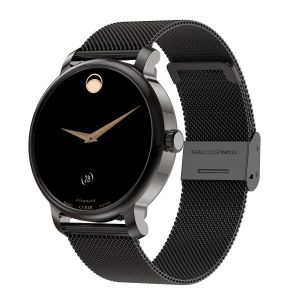 Montre Connect&eacute;e &Eacute;cran Amoled Rond D&eacute;tection Oxyg&egrave;ne Or &Eacute;tanche Ip67 Noir Yonis - Neuf
