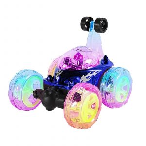 Light Remote Control Car Dumper Stunt Car Rollover Car Twists Car Children's Toy Car With Music Boy Girl Remote Control Toy Anti-drop - Neuf