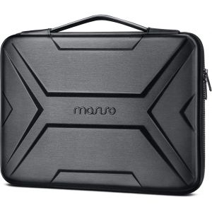 acdsgd-Housse Ordinateur Portable 15,6 Pouces,&eacute;tanche&Aantichoc,Sac Protection Artistique G&eacute;om&eacute;trique en EVA avec Poign&eacute;e,Compatible avec MacBook Pro 16,HP,Dell,Lenovo Notebook,Noir - Neuf