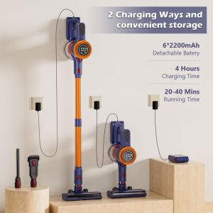 PSH9 Car/Sofa/Mattress Vacuum-Quiet yet powerful suction, 180W wireless power, 25KPa pressure, handheld stand combination, 2200mAh battery (40-minute runtime), 3-in-1 vertical vacuum, SUS+HEPA dual - Neuf