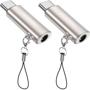 LORANKA-Adaptateur de Prise de Casque USB-C vers 3,5mm avec DAC, Convertisseur Audio Hi-FI et Micro en Alliage de Zinc Haute R&eacute;solution, Compatible avec Galaxy, Pixel, Xiaomi, iPhone et iPad - Neuf