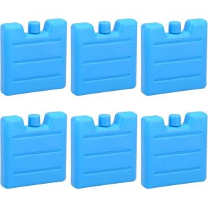 Kalanka-Pack De 6 Blocs De Congélation, Bloc Glace Pour Sac Isotherme, Sac De Congélation Réutilisables, Blocs Réfrigérants De 200 Ml, Blocs Réfrigérants Plats Bleus Pour Sac Isotherme Ou Glacière - Neuf